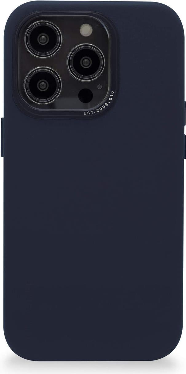 Cover posteriore in pelle Decoded per iPhone 14 Pro Max Steel Blue