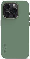 Cover posteriore in silicone antimicrobico decodificato per iPhone 15 Pro Max Foglia salvia