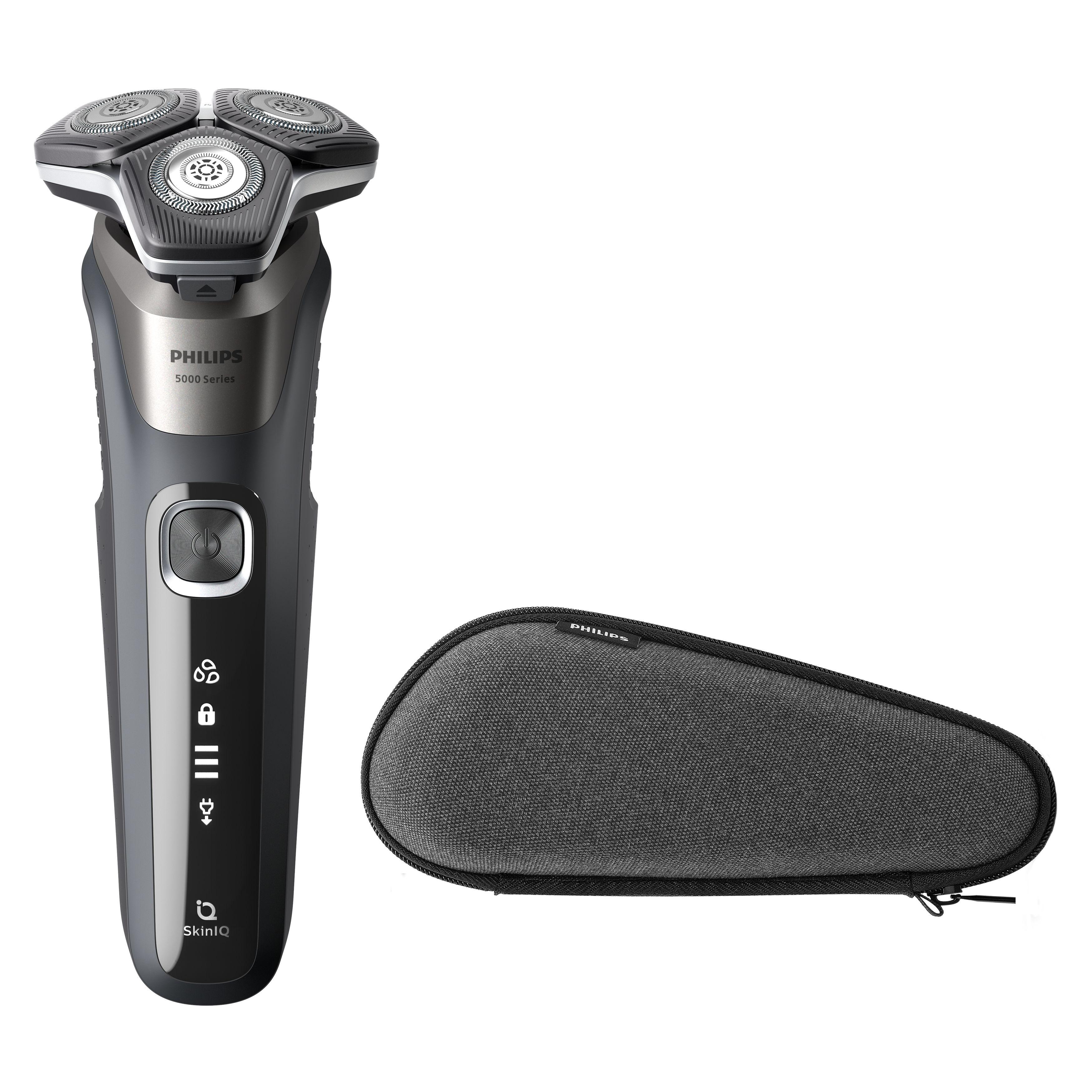 Philips SHAVER Series 5000 S5887/30 rasoio elettrico Rotazione Trimmer Nero Grigio