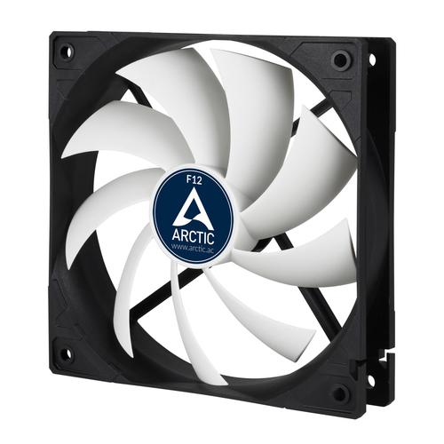 ARCTIC F12 Custodia per computer Ventilatore 12 cm Nero Bianco