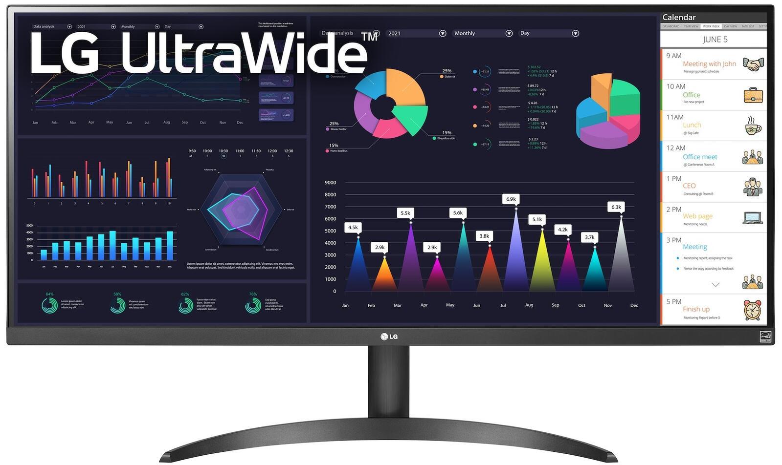 Monitor LG UltraWide 34WQ500-B 86,6 cm (34 pollici)