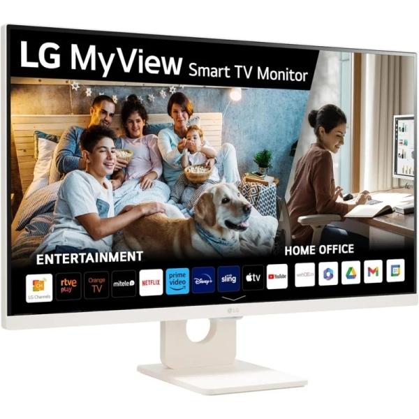 LG Smart 32SR50F-W.AEU Monitor PC 80 cm (31.5") 1920 x 1080 Pixel Full HD LED Bianco