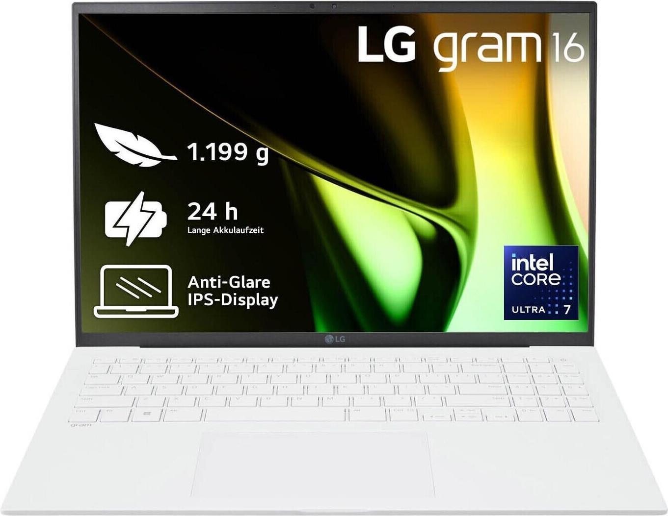 LG grammo 16" Core Ultra 7 155H 16GB/1TB SSD Win11 bianco 16Z90S-G.AA77G