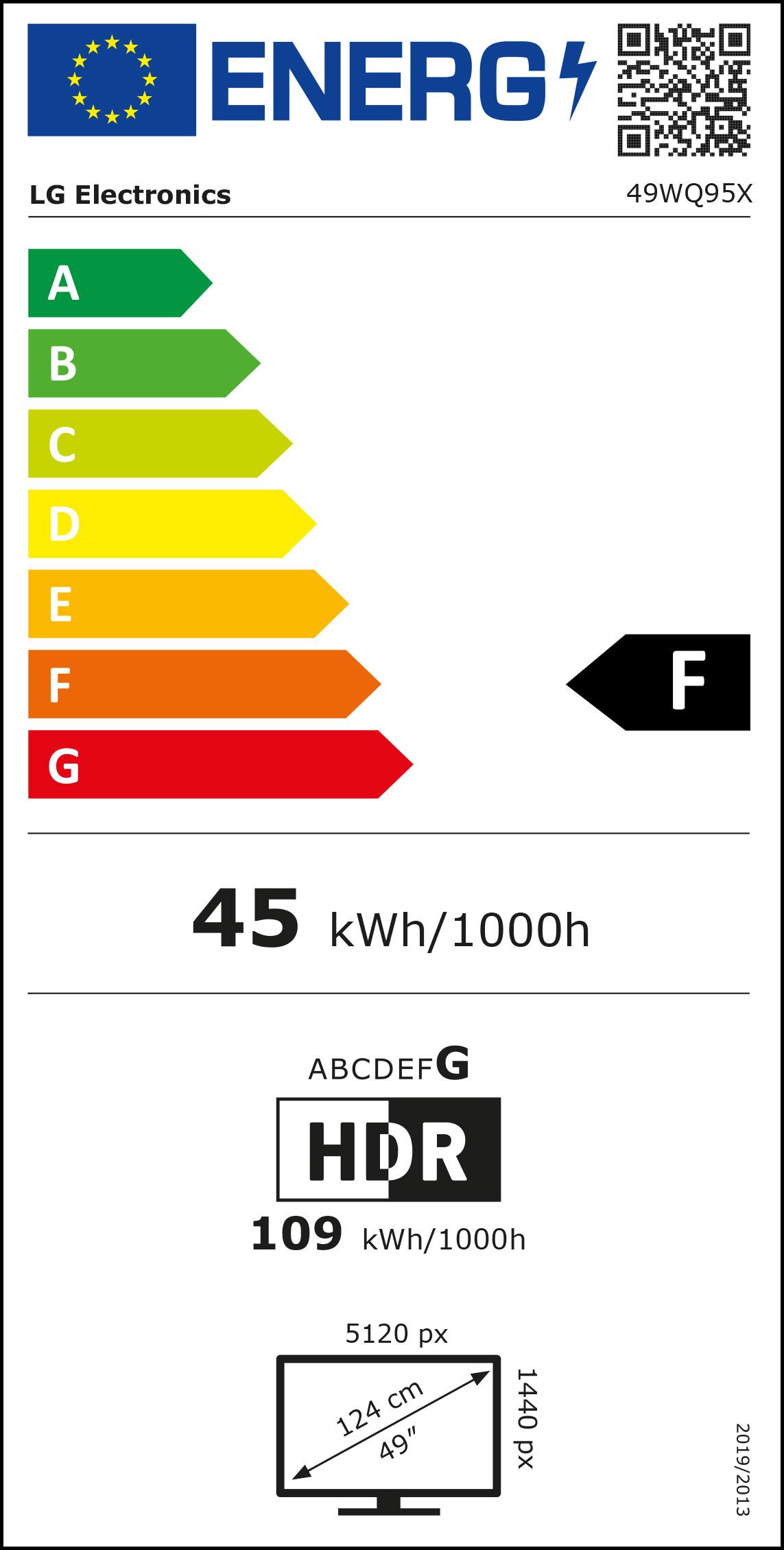 LG 49WQ95X-W Monitor PC 1245 cm (49") 5120 x 1440 Pixel UltraWide Dual Quad HD Bianco