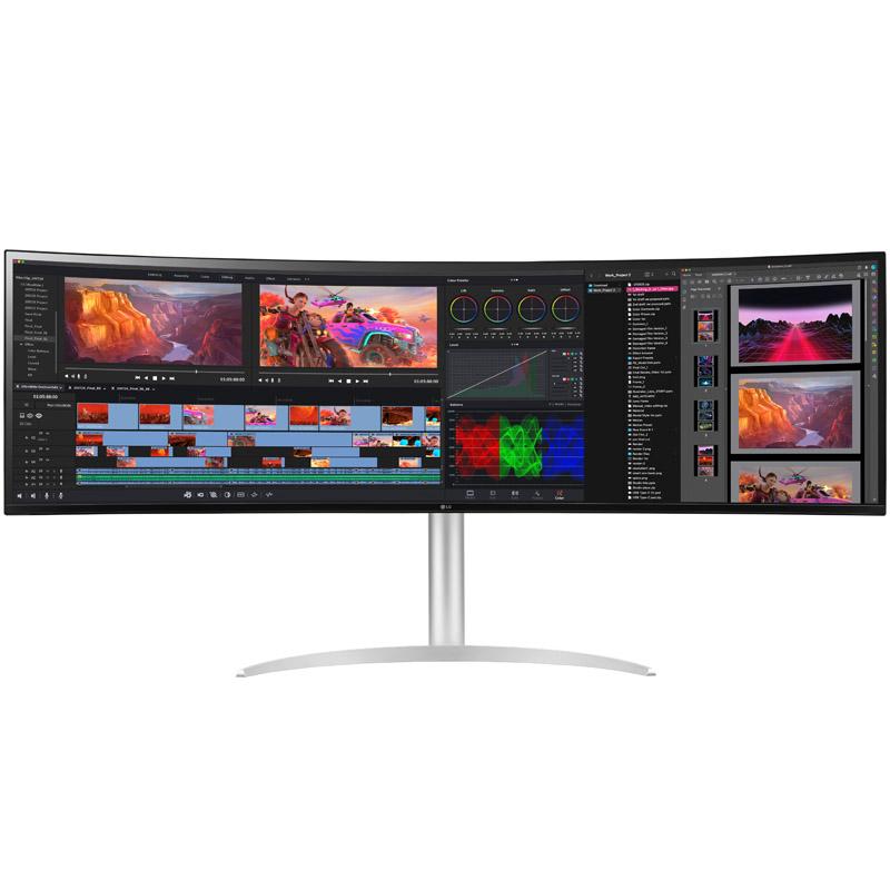 LG 49WQ95X-W Monitor PC 1245 cm (49") 5120 x 1440 Pixel UltraWide Dual Quad HD Bianco
