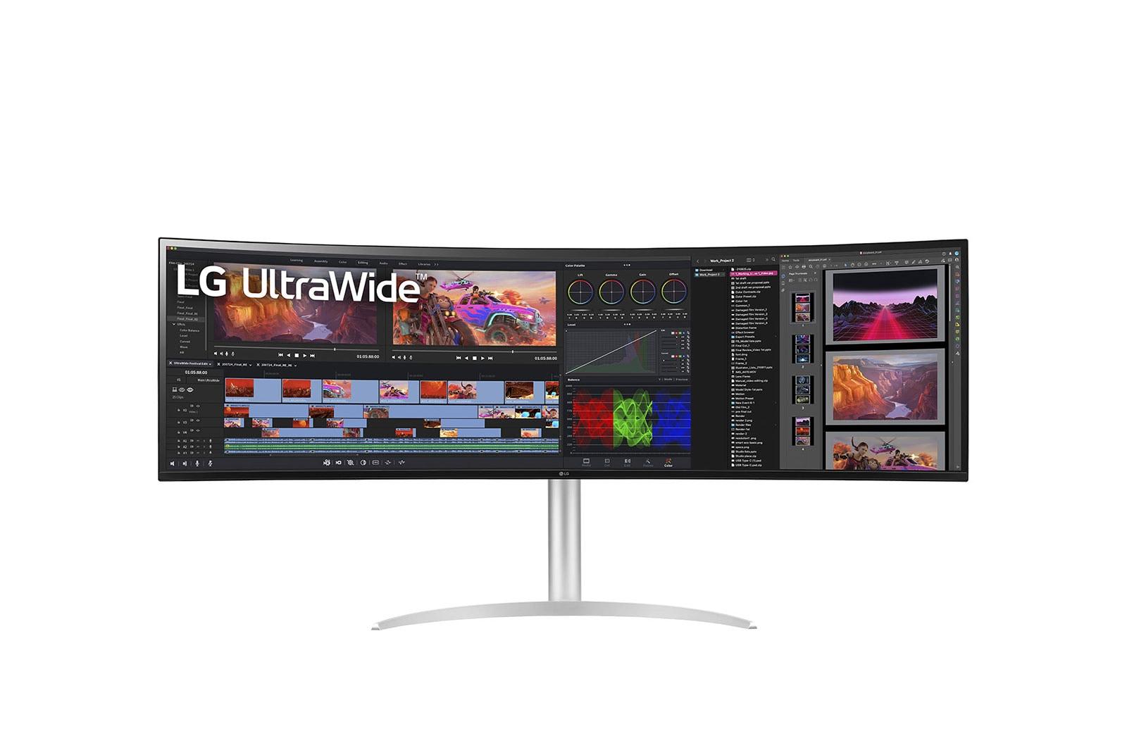 LG 49WQ95X-W Monitor PC 1245 cm (49") 5120 x 1440 Pixel UltraWide Dual Quad HD Bianco