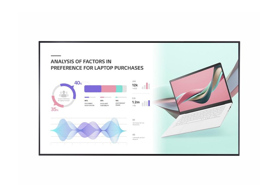 LG 86UH5J-H visualizzatore di messaggi Pannello piatto per segnaletica digitale 218 m (86") IPS Wi-Fi 500 cd/m 4K Ultra HD Nero
