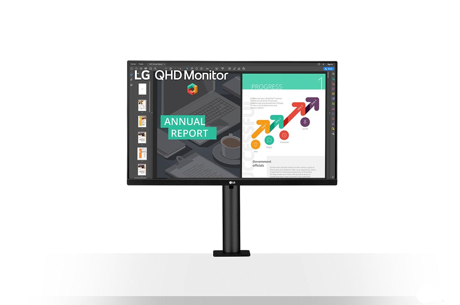 LG 27QN880P-B Monitor PC 68,6 cm [27] 2560 x 1440 Pixel Quad HD Nero (LG 27 27QN880P-B DP HDMI USB-C USB bl)