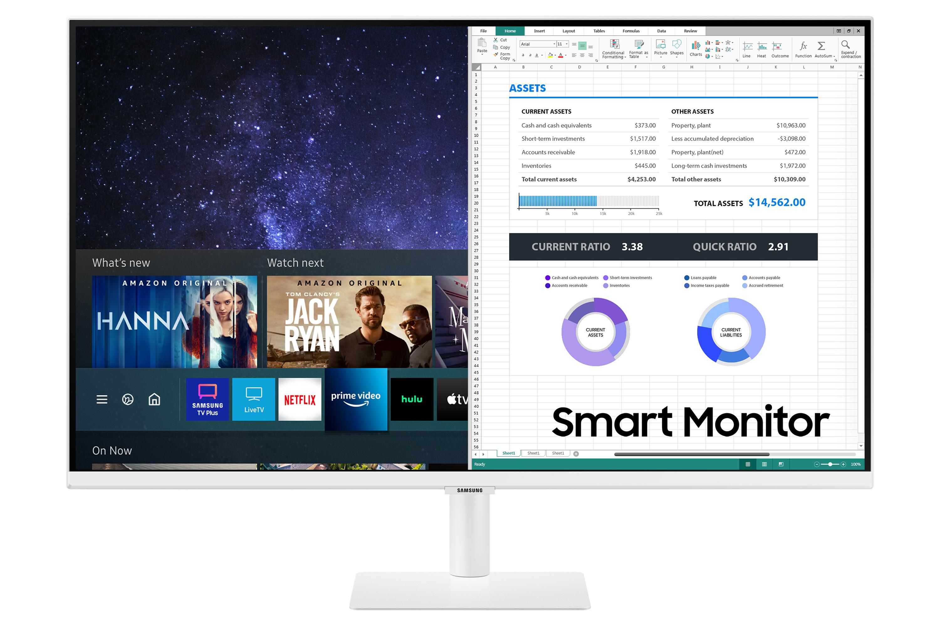 Samsung LS32AM501NUXEN Monitor PC 813 cm (32") 1920 x 1080 Pixel Full HD LCD Bianco