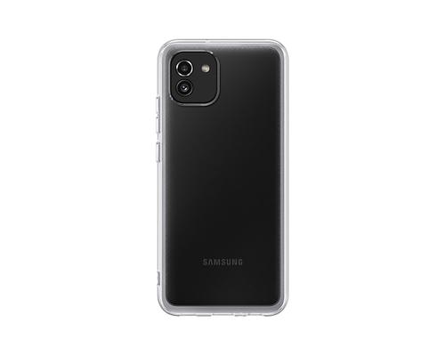 Samsung EF-QA036TTEGEU custodia per cellulare 16,5 cm [6.5] Cover Trasparente (^SOFT CLEAR COVER TRANSPARENT)