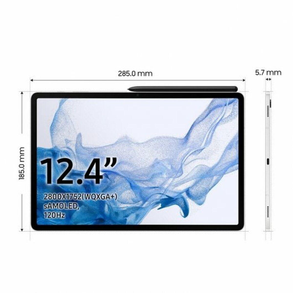 SAMSUNG GALAXY TAB S8 12.4P 8GO 128GO WIFI ANDROID SILVER