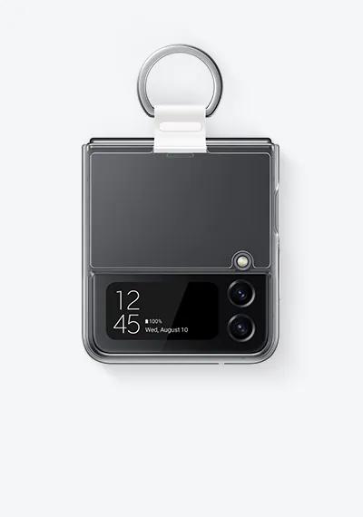 Samsung Clear Cover with Ring per Galaxy Z Flip4 Trasparente