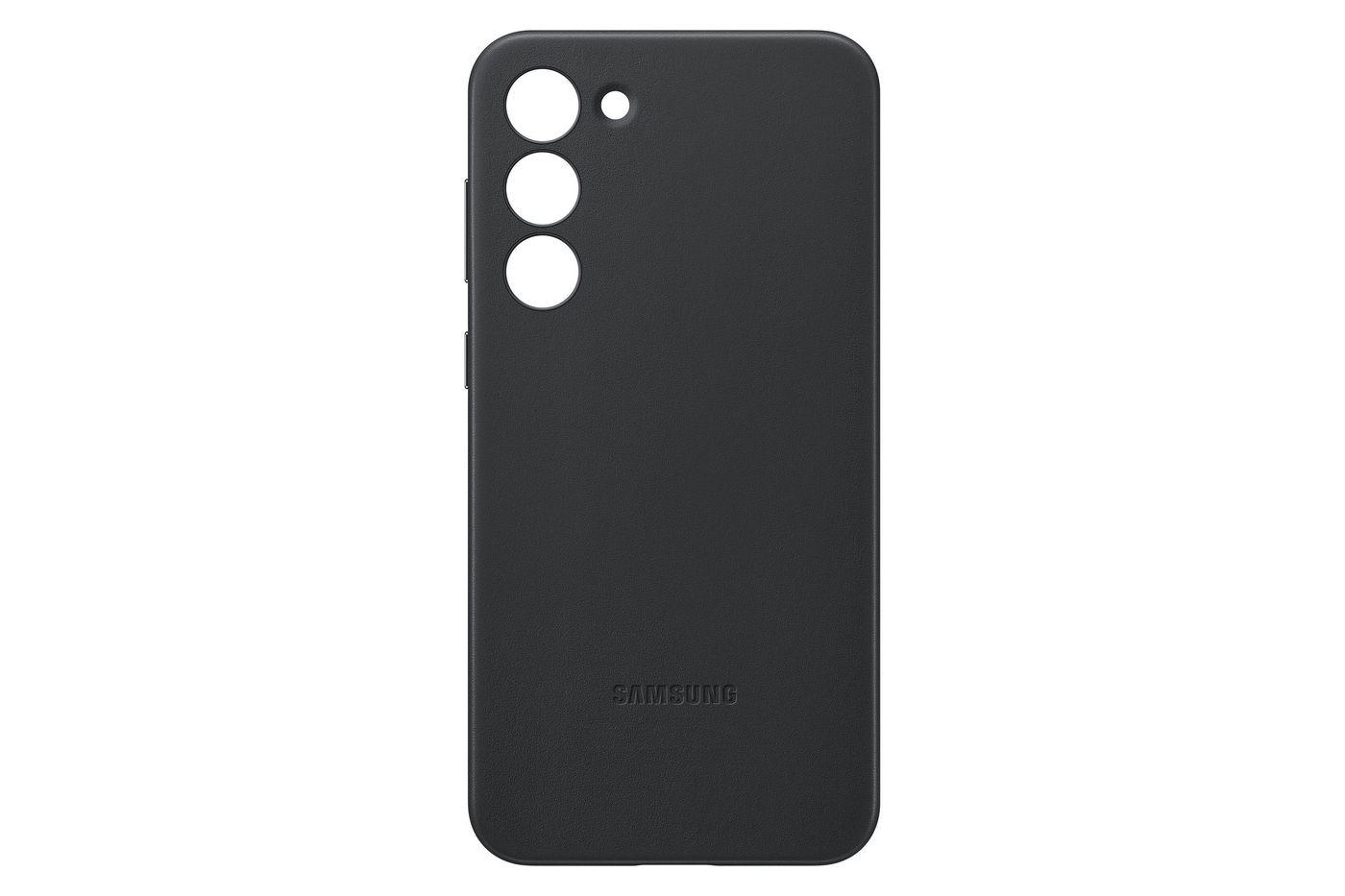 Samsung Galaxy S23 Leather Case (Galaxy S23 Black Leather - Cover - Warranty 24M)