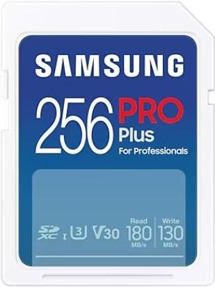 Samsung PRO Plus SD Card - Scheda di memoria 256GB 2023 (Samsung PRO Plus MB-SD256S - Scheda di memoria flash - 256 GB - Video