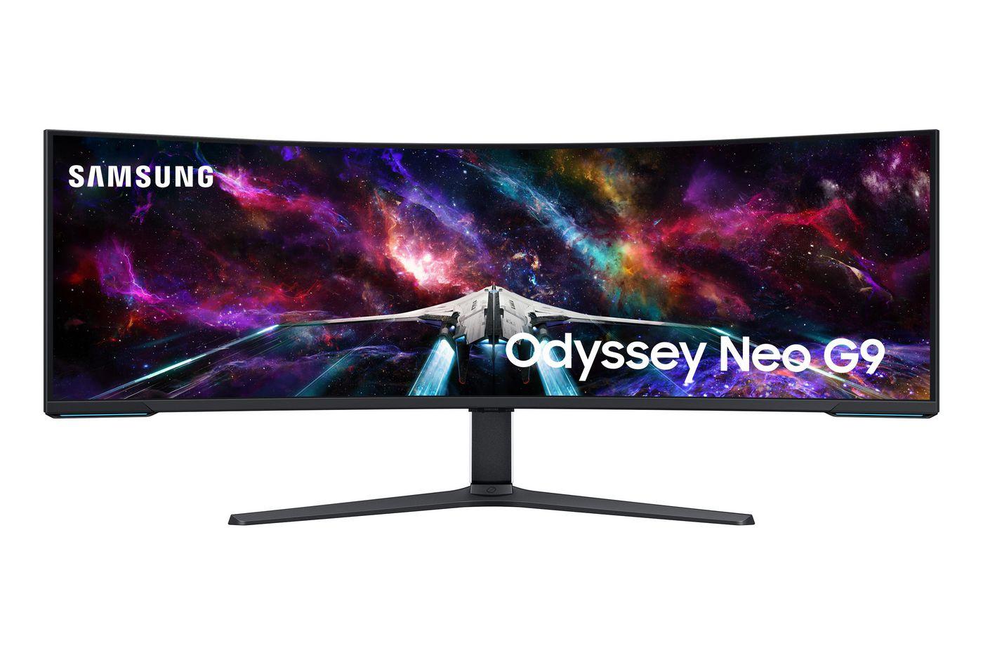 Samsung G95NC LED display 144,8 cm [57] 7680 x 2160 Pixel Dual UHD QLED Bianco (Samsung LCD S57CG954NU 57 white/black)