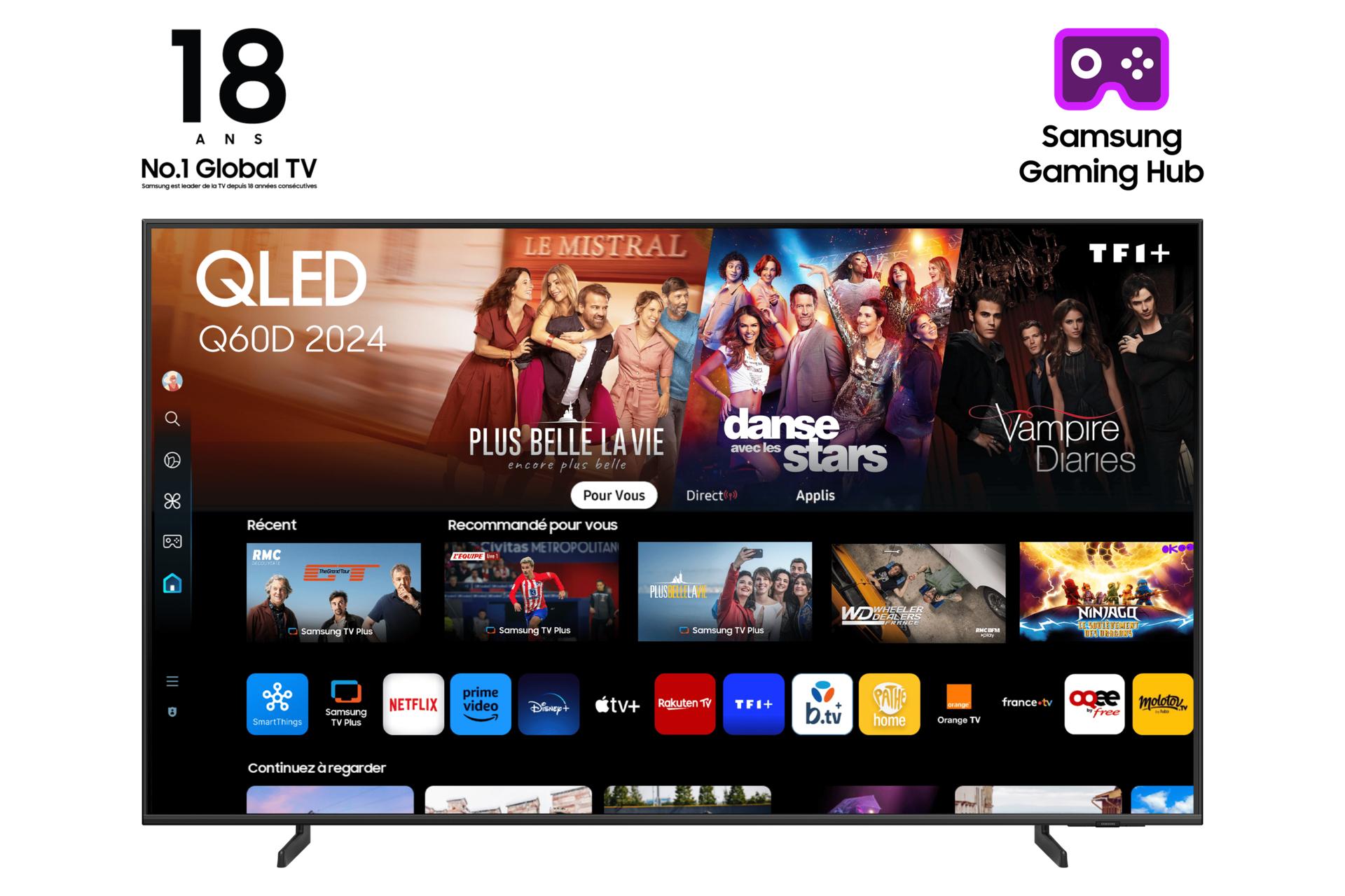 Samsung TQ75Q60DAU 1905 cm (75") 4K Ultra HD Smart TV Wi-Fi Titanio