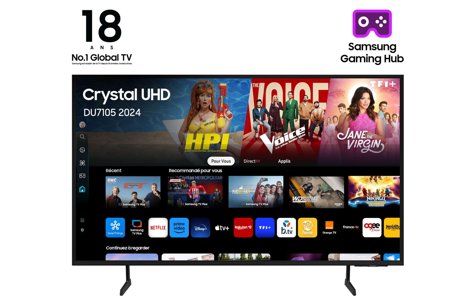 Samsung TU75DU7105K 190,5 cm (75") 4K Ultra HD Smart TV Wi-Fi Nero