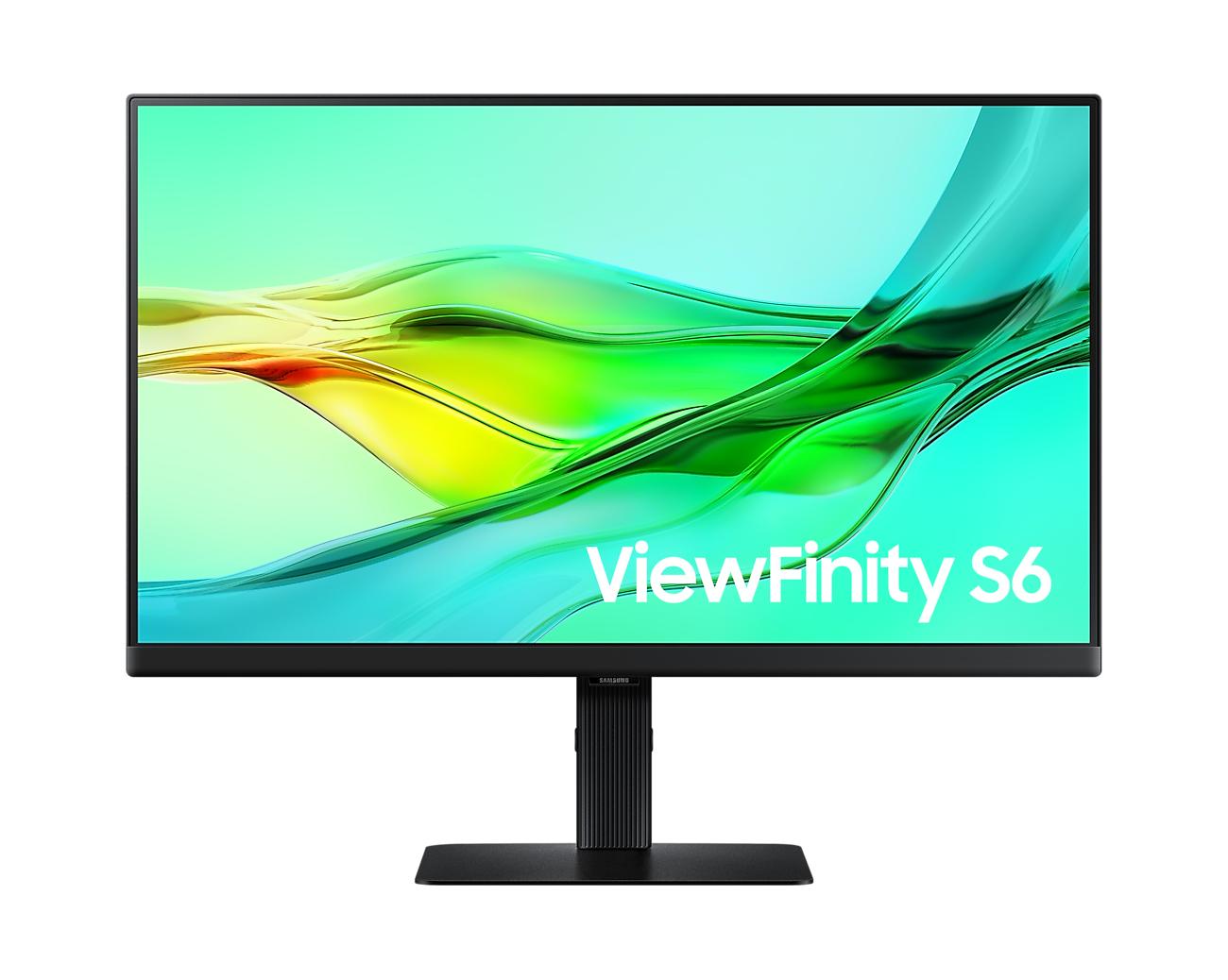 Samsung LS24D600UAU Monitor PC 61 cm [24] 2560 x 1440 Pixel Quad HD Nero (24IN S60UD QHD USB-C VIEWFINITY)