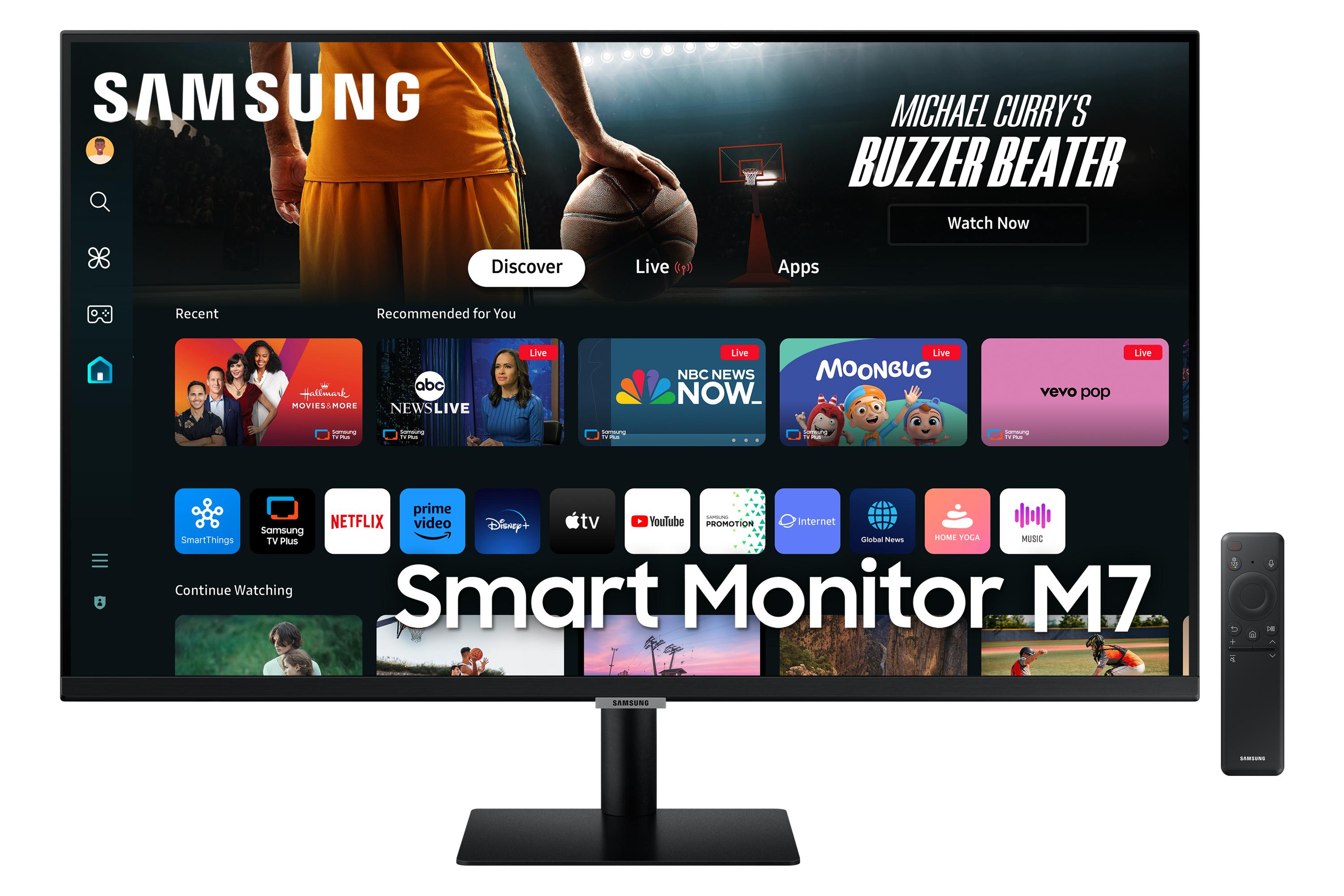 Samsung Smart Monitor M7 M70D Monitor PC 81,3 cm (32") 3840 x 2160 Pixel 4K Ultra HD LED Nero