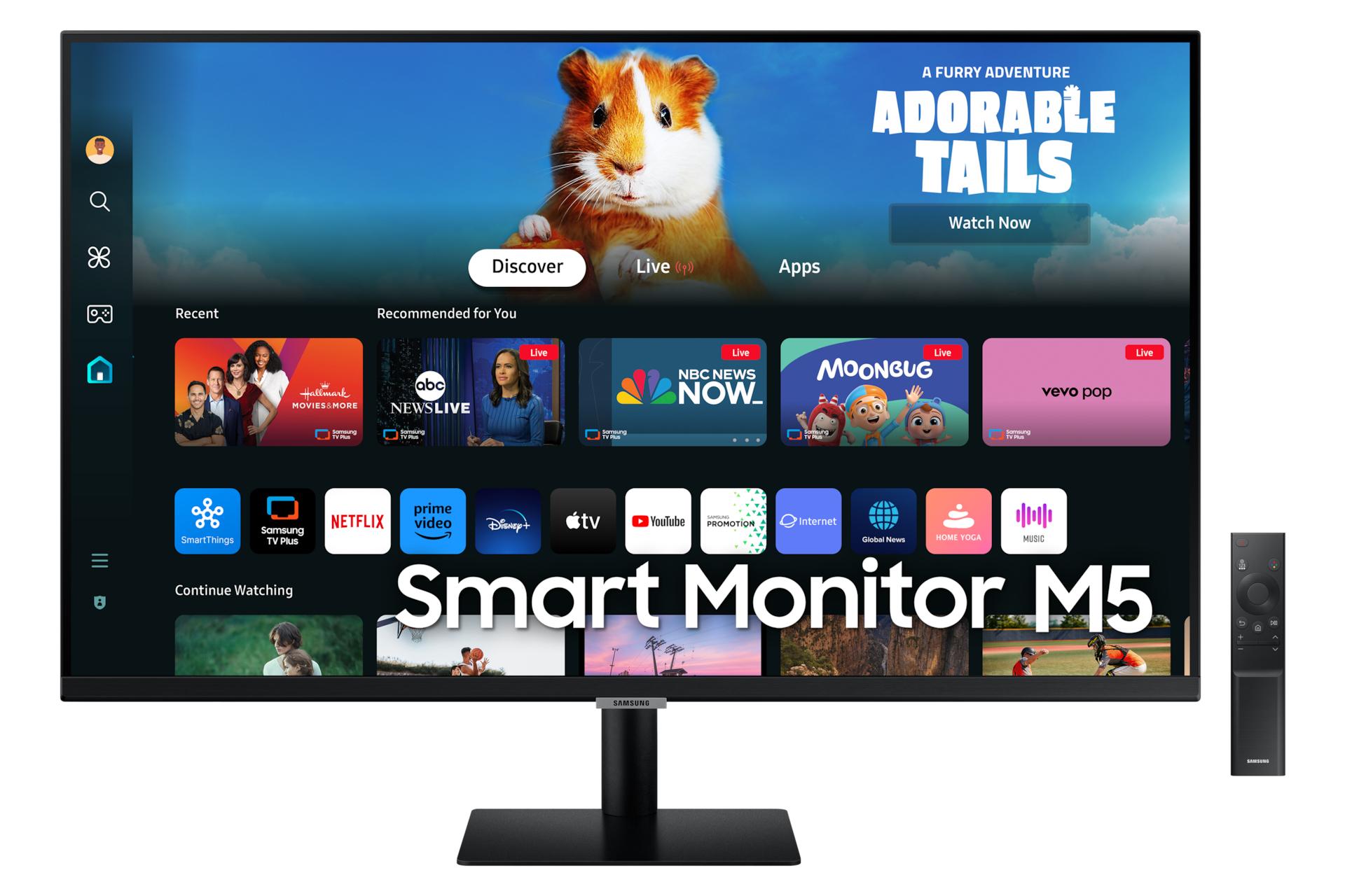 Samsung Smart Monitor M5 S27DM500EU Monitor PC 686 cm (27") 1920 x 1080 Pixel Full HD LED Nero