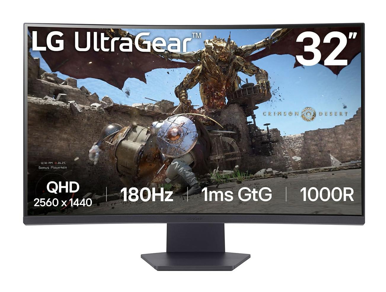 LG 32GS60QC-B Monitor PC 80 cm (31.5") 2560 x 1440 Pixel Quad HD LCD Nero