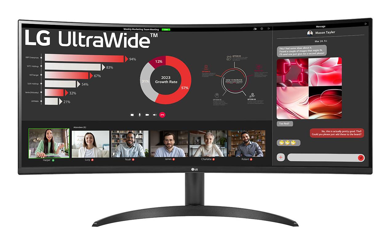 LG 34WR50QK-B Monitor PC...