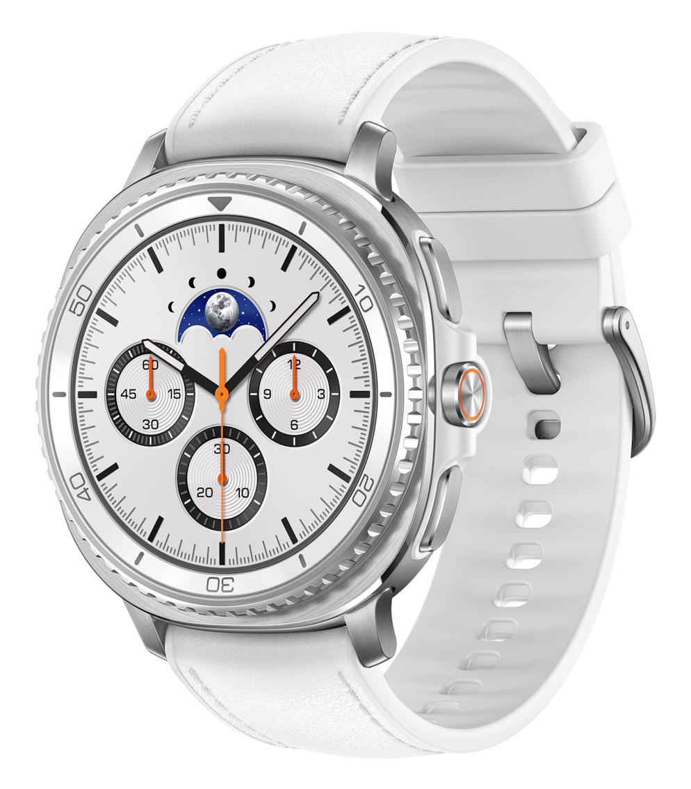Samsung Galaxy Watch 8 Classic 3,3 cm (1.3") AMOLED 46 mm Digitale 438 x 438 Pixel Touch screen 4G Argento Wi-Fi GPS (satellita
