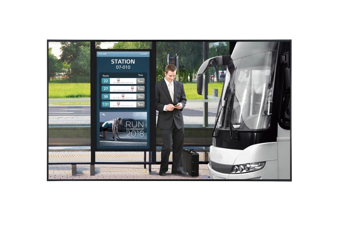 LG 55XF3E-B visualizzatore di messaggi Pannello piatto per segnaletica digitale 139,7 cm (55") LCD 3000 cd/mÃ‚Â² Full HD N