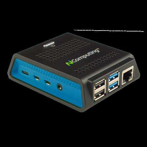 NComputing RX-series RX420 (RDP) - USFF - senza CPU - RAM 0 GB - senza HDD - GigE - WLAN 802.11a/b/g/n/ac - Monitor nessuno (50