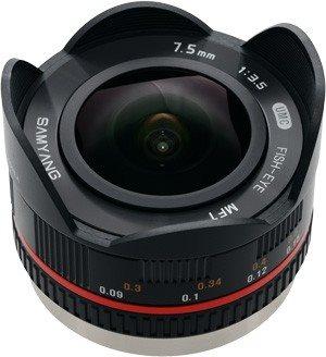 Samyang - Obiettivo Fisheye - 75 mm - f/35 - Micro Quattro Terzi