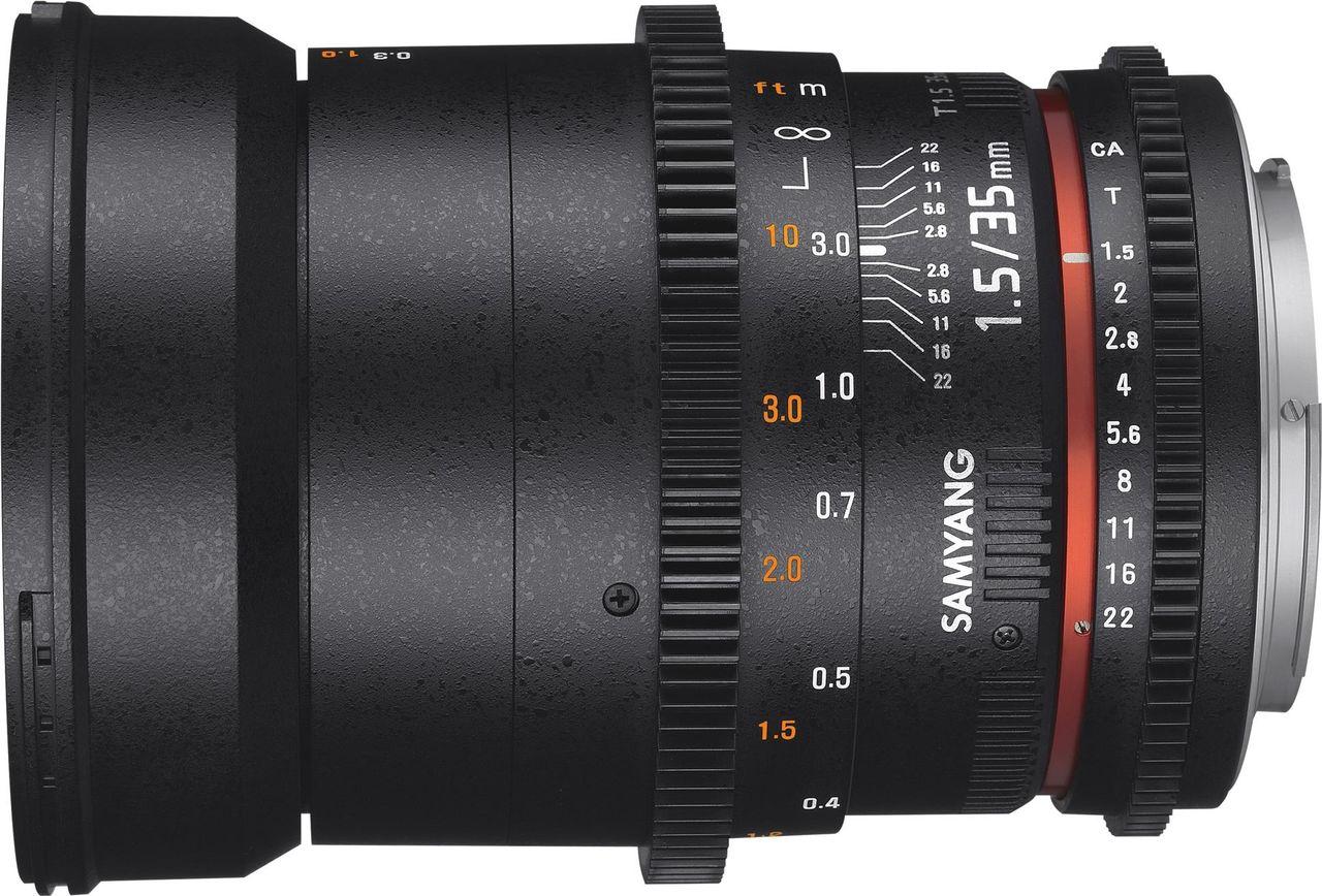 Samyang - Obiettivo grandangolare - 35 mm - T1.5 VDSLR AS UMC II - Canon EF (21542)