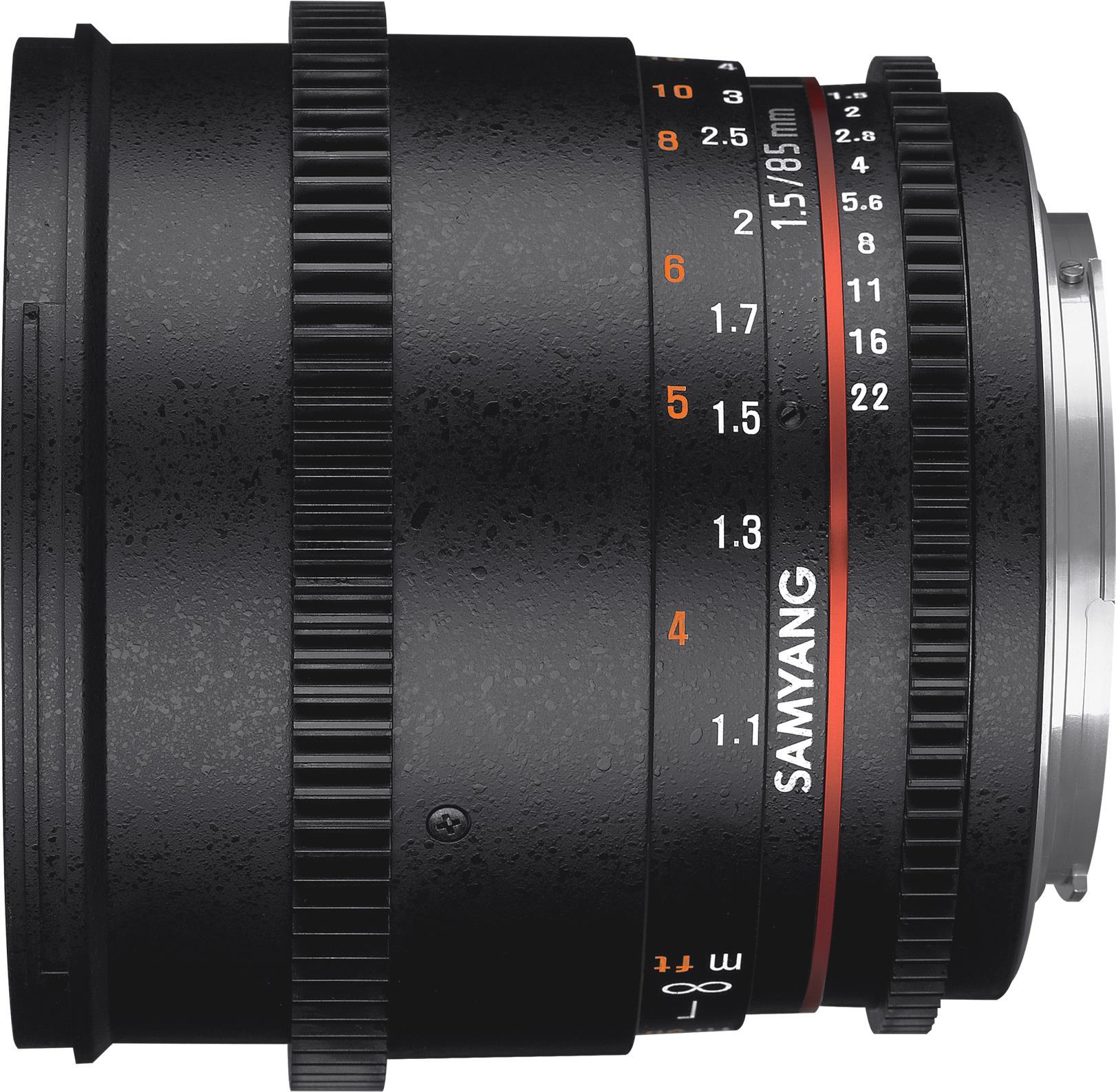 Samyang - Teleobiettivo - 85 mm - T1.5 AS IF UMC VDSLR II - Canon EF