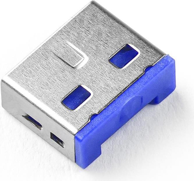 Smartkeeper UL03P2DB Interfaccia Blocco Blocco dell'interfaccia + Tasto USB Tipo A Blue Plastic 100 pezzi (E) (UL03P2DB)
