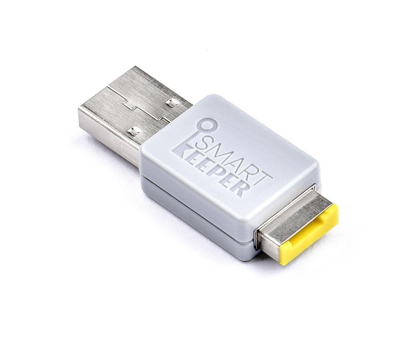 Chiavetta USB con serratura SMARTKEEPER ESSENTIAL gialla
