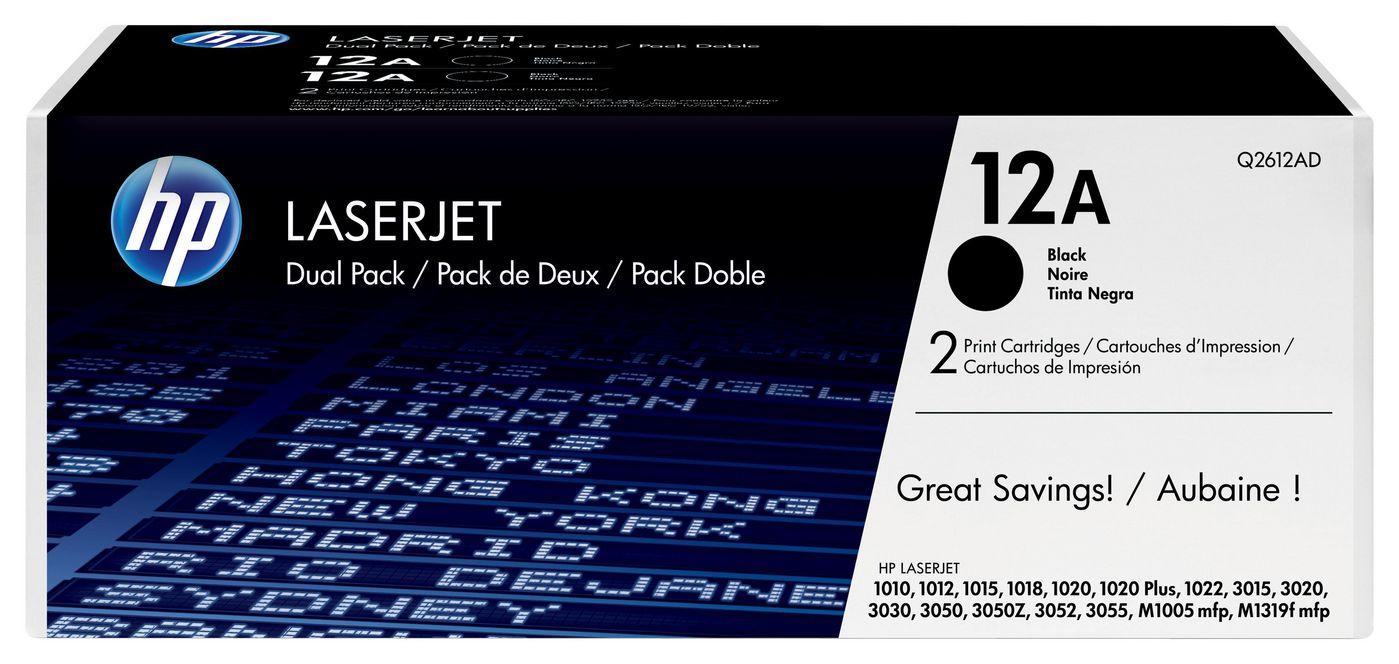 Toner HP 12A Originale Nero 2 pezzo(i) [Q2612AD]