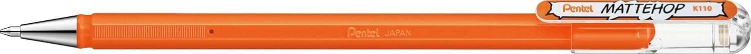 Pentel Mattehop Penna a sfera - Punta da 1 mm - Corsa da 05 mm - Inchiostro gel opaco - Realizzata con il 55% di materiali rici