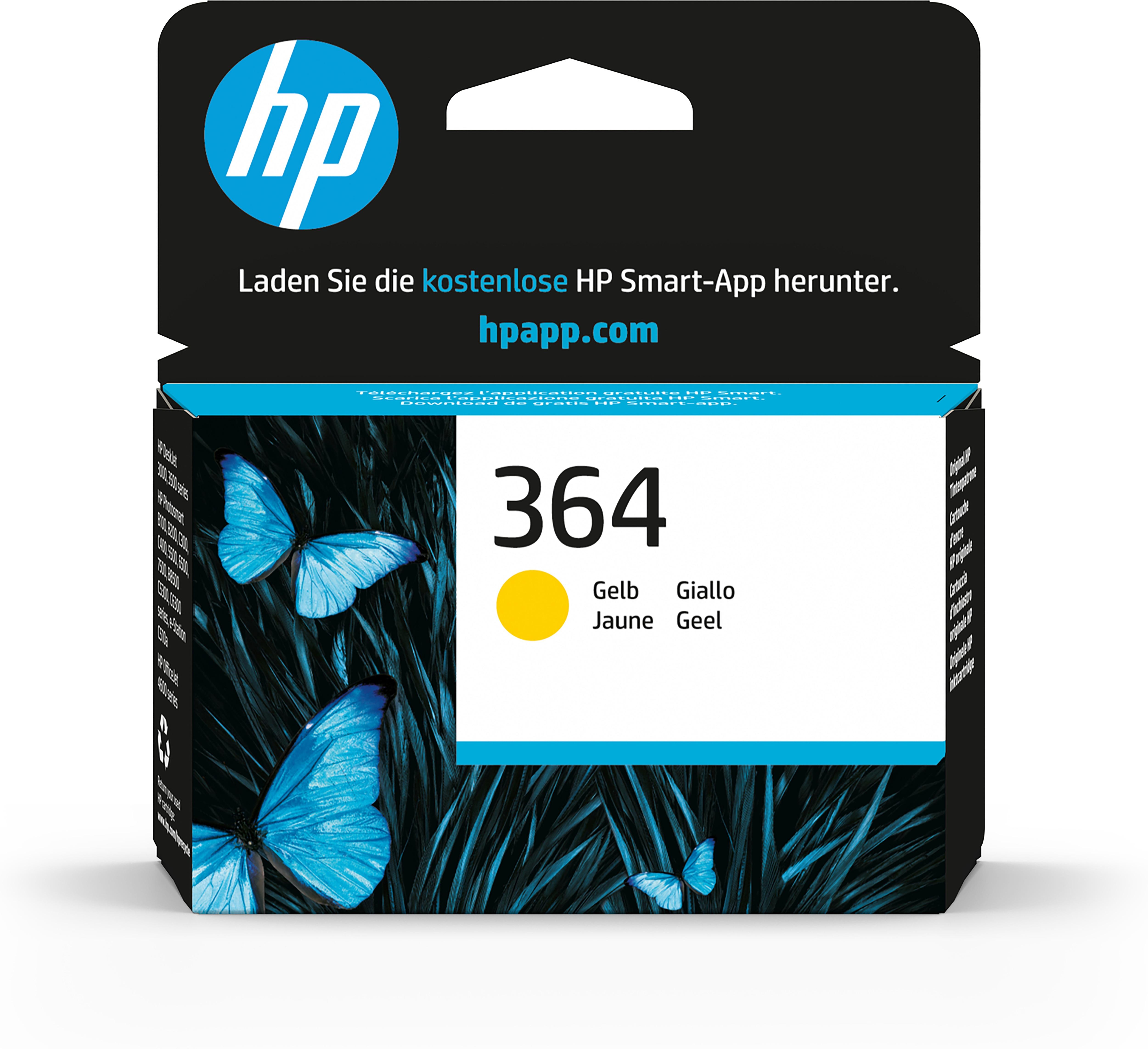 HP Cartuccia originale inchiostro giallo 364