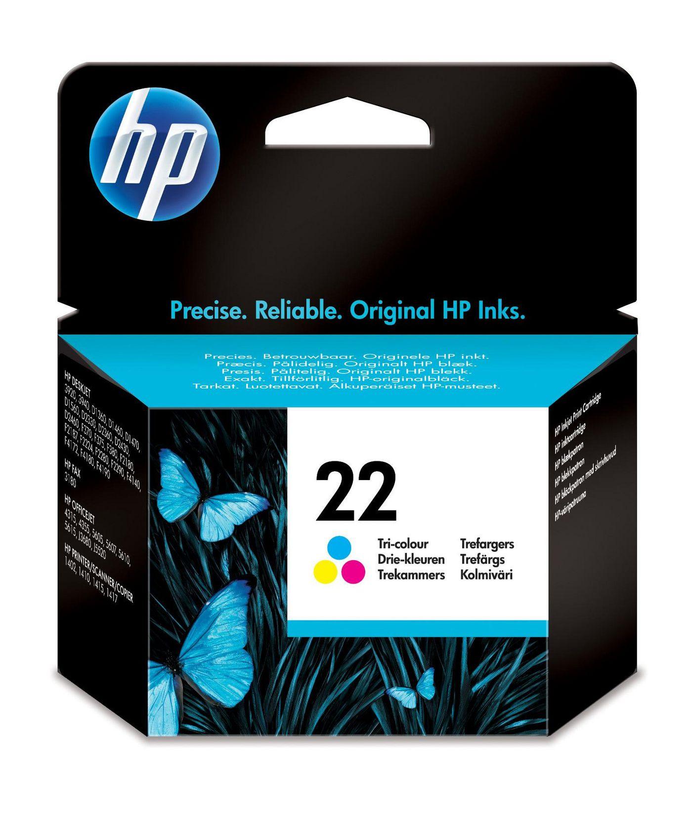 HP 22 Tri-Color Ink Cartridge