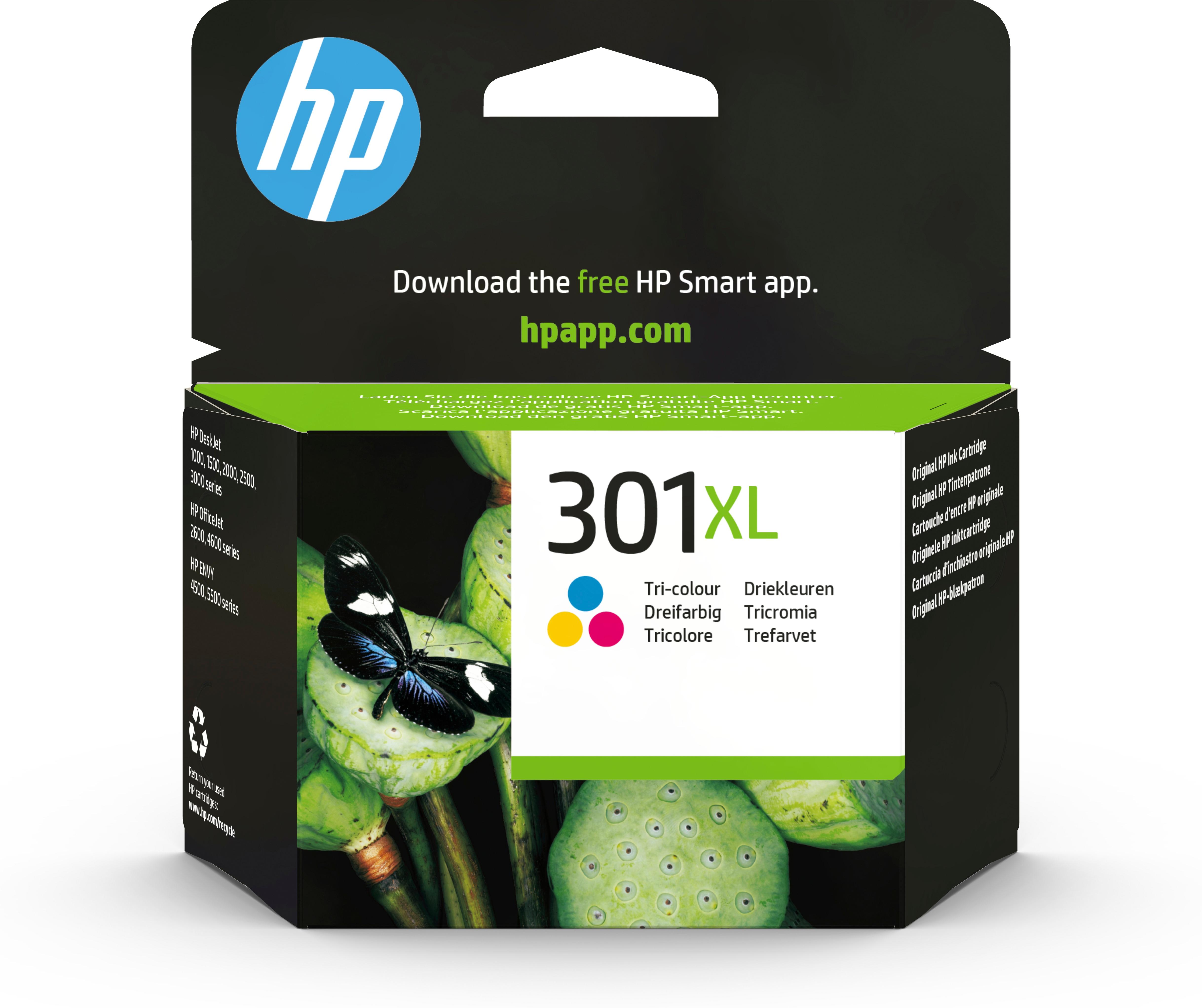 Cartuccia inchiostro HP originale tricromia ad alta capacità 301XL [CH564EE]