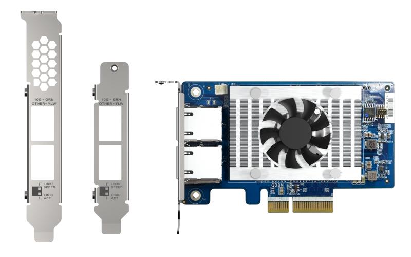 QNAP - Dual-port (10GBASE-T) 10GbE network expansion card, Intel X710, PCIe Gen3 x4
