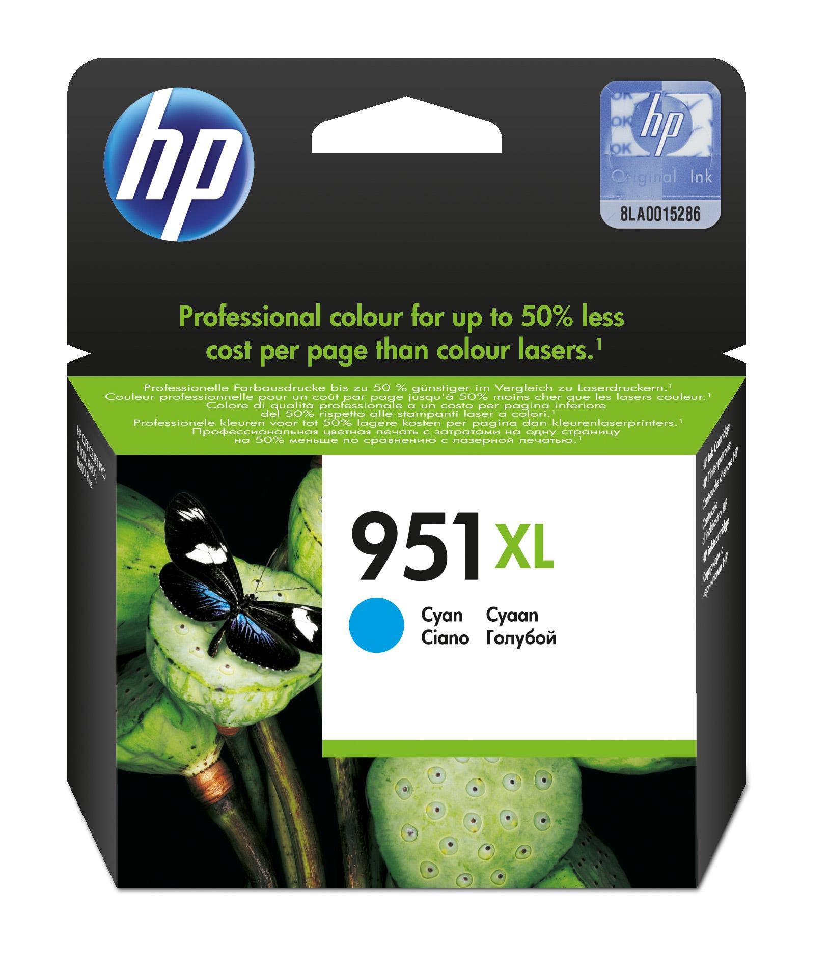 HP Cartuccia originale inchiostro ciano ad alta capacità  951XL