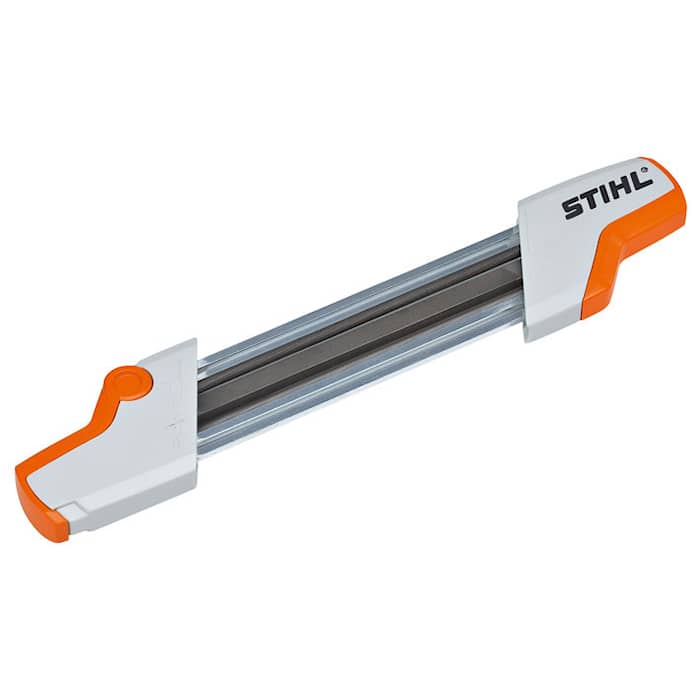 Stihl 56057504306 Porta lime 2 in 1 1/4" p, bianco-arancione