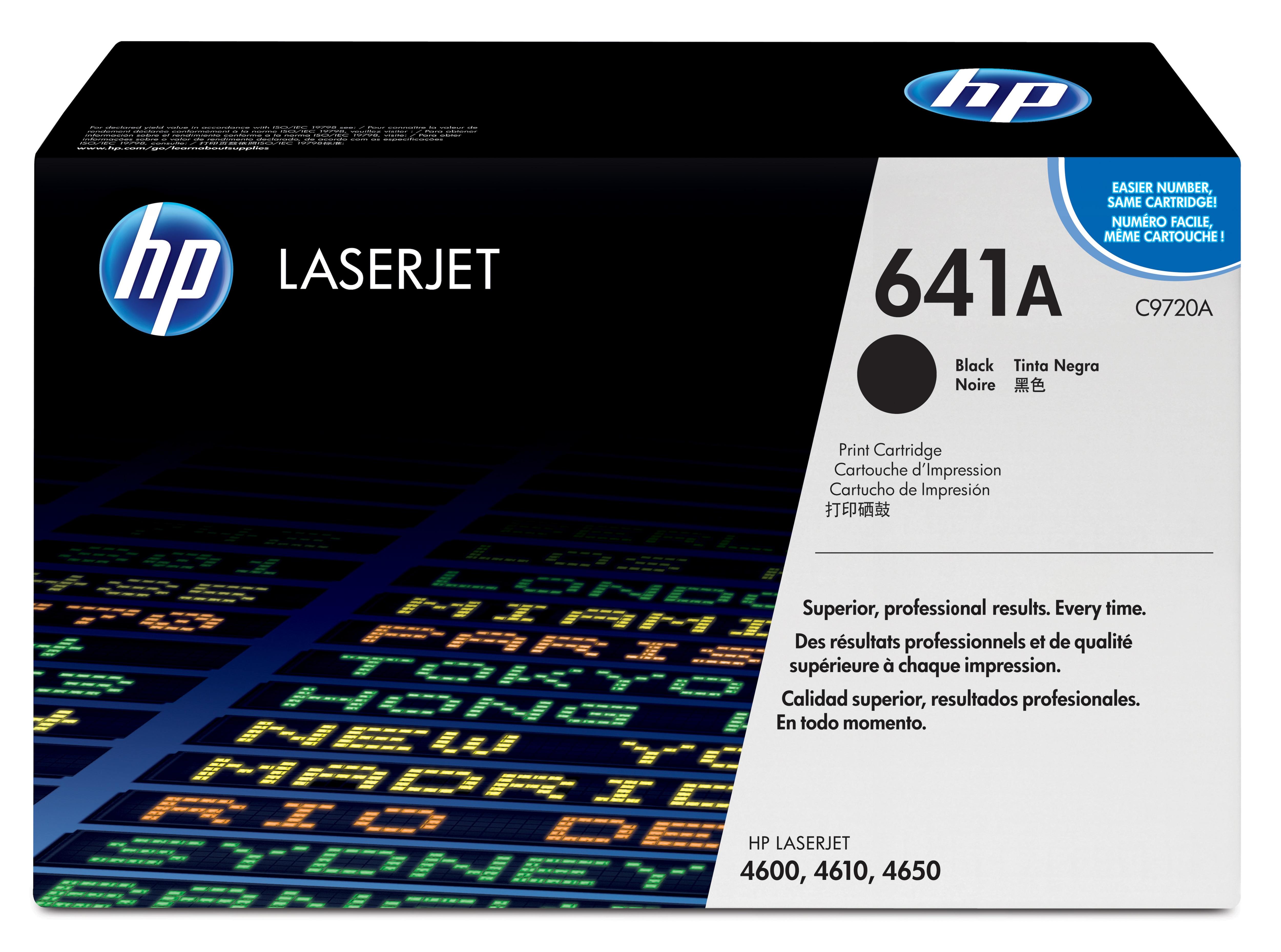 HP 641A Black Original LaserJet Toner Cartridge cartuccia toner 1 pz Originale Nero