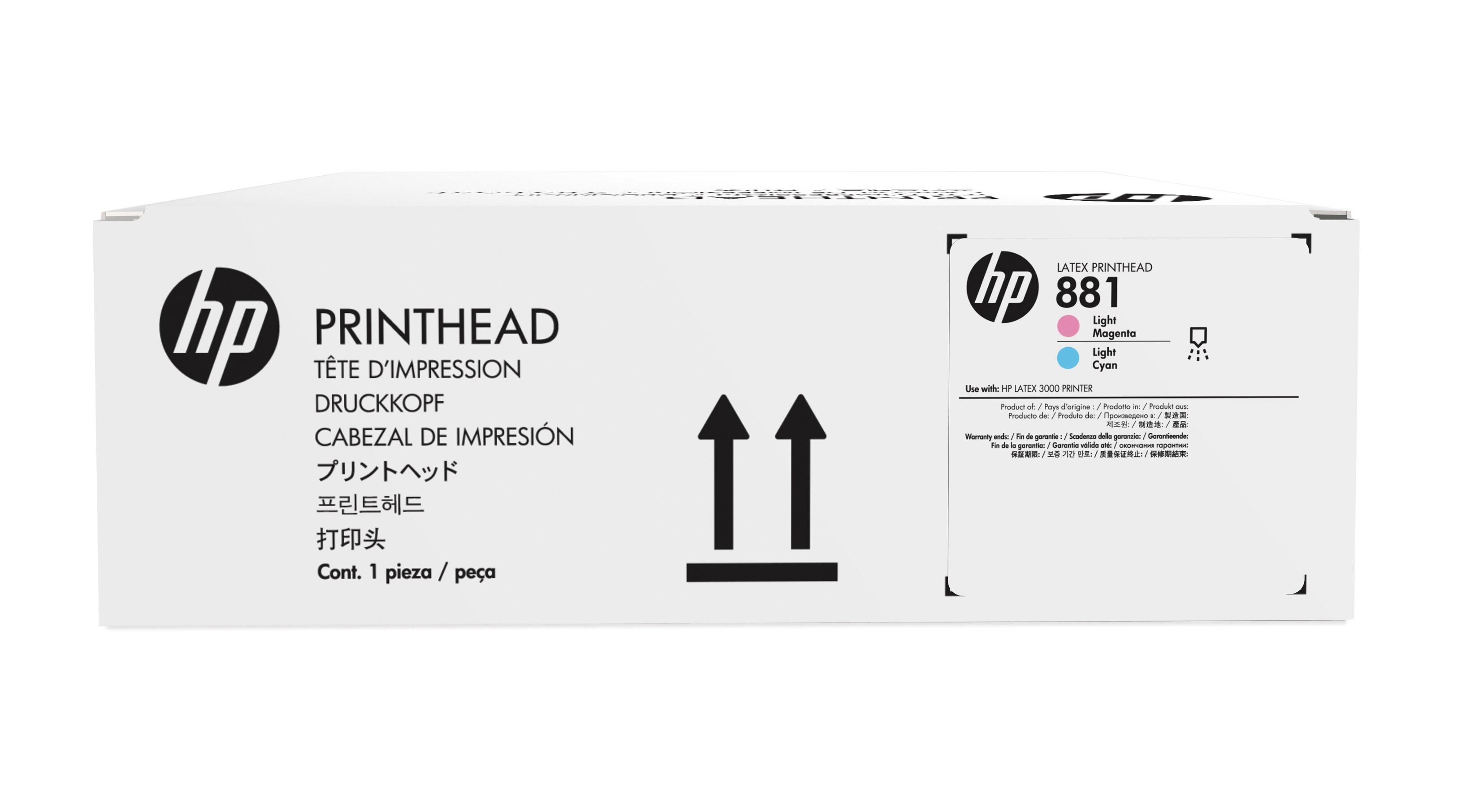 HP Testina di stampa Latex magenta chiaro/ciano chiaro 881