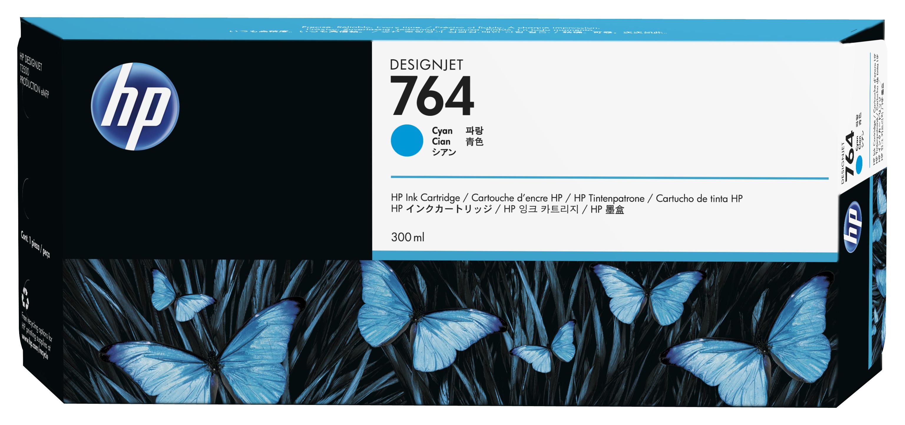 HP Cartuccia inchiostro ciano 764 300 ml