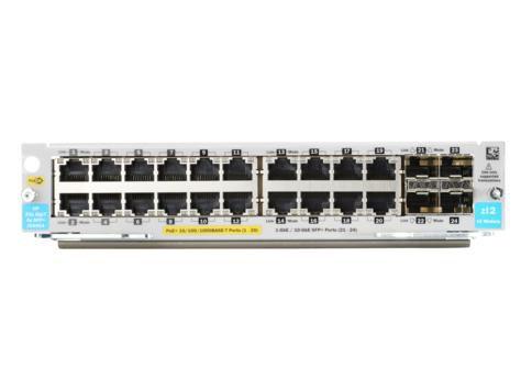 Aruba 20-port 10/100/1000BASE-T PoE+ / 4-port 1G/10GbE SFP+ v3 zl2 Module