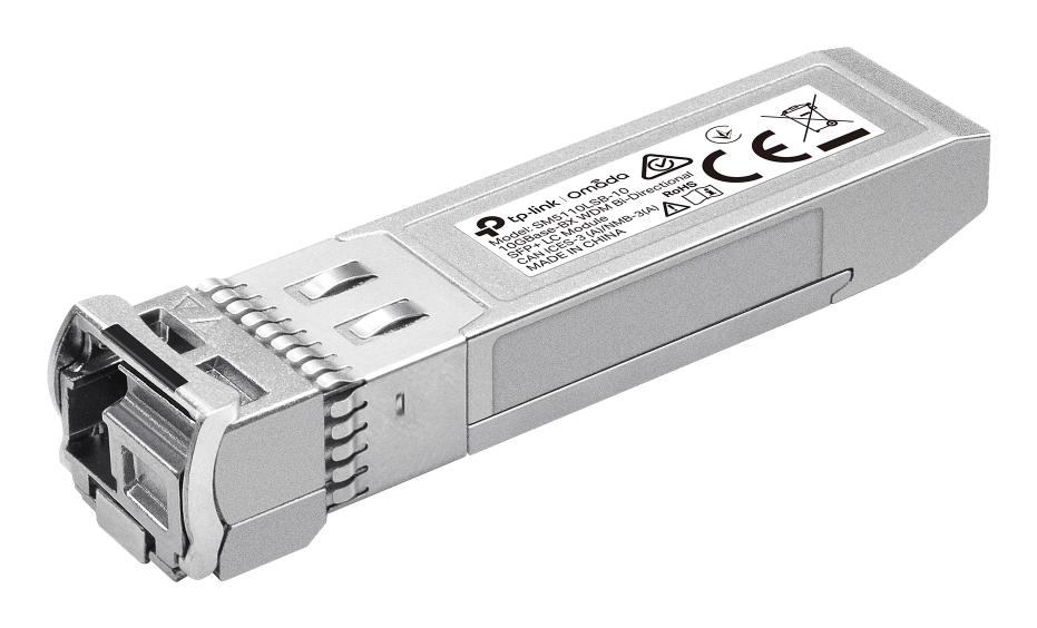 TP-Link - 1000Base-BX WDM Bi-Directional SFP Module, LC connector, TX:1310nm/RX:1550nm, single-mode, 10km