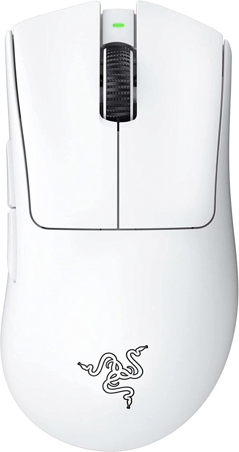Razer DeathAdder V3 Pro mouse Mano destra RF Wireless USB Type-C Ottico 30000 DPI (RAZER DEATHADDER V3 PRO W/L MOUSE WHT)