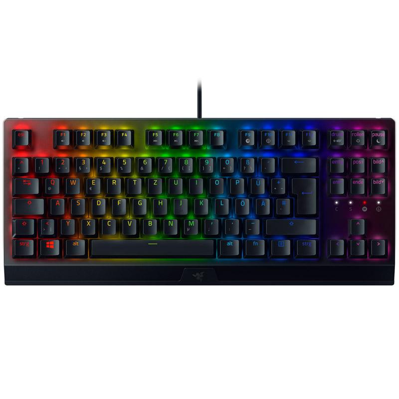 Tastiera RAZER BLACKWIDOW V3 Tenkeyless (interruttore verde meccanico cablato USB layout tedesco RGB)