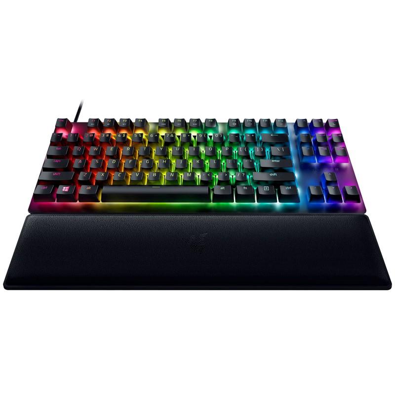 Tasta Tenkeyless Razer Huntsman V2 (interruttore ottico lineare, cablato, USB, layout tedesco, RGB)